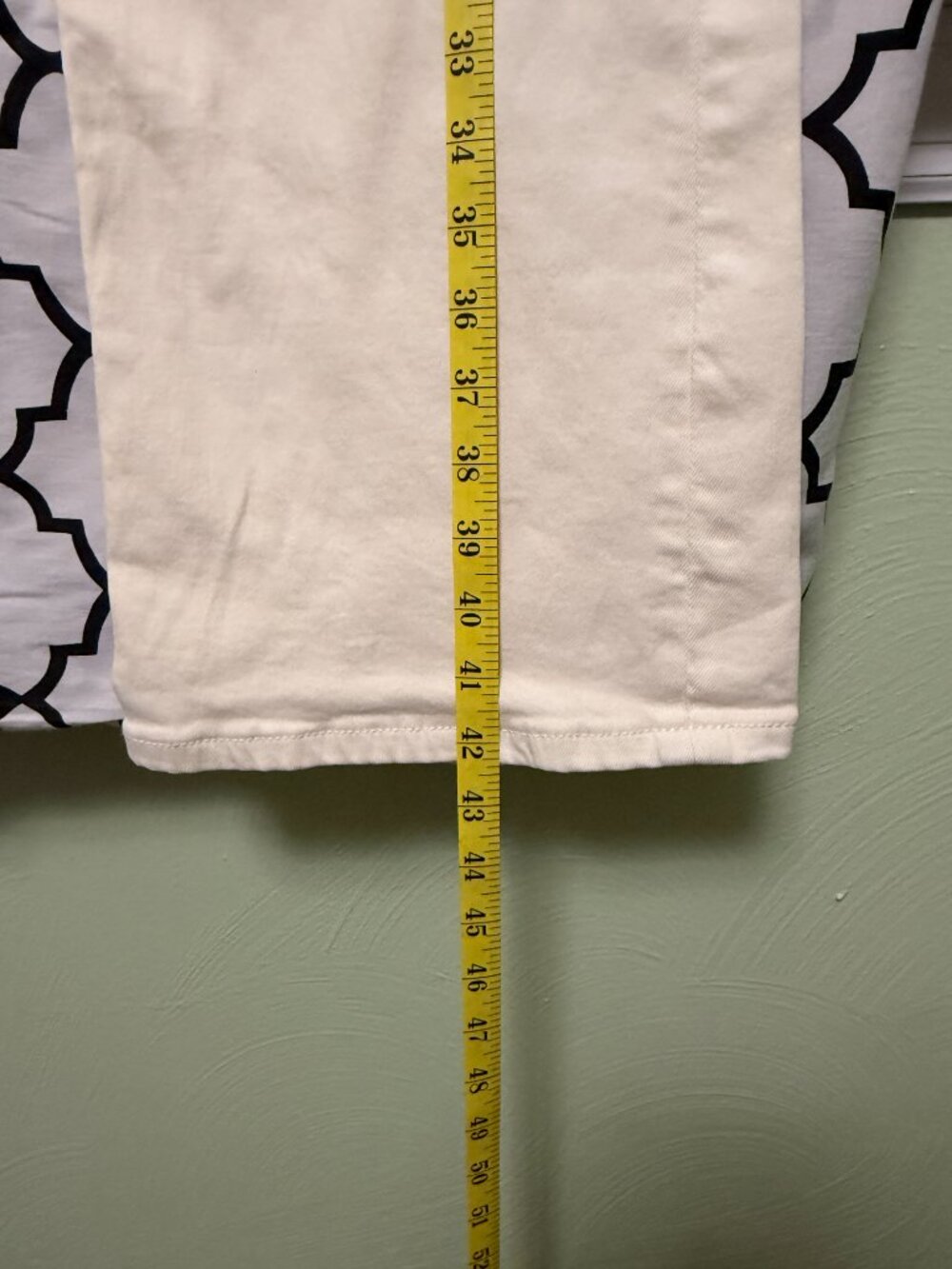 Boston Proper Ivory Stretch Bootcut Jeans Size 14 Cream Denim - Picture 4 of 10